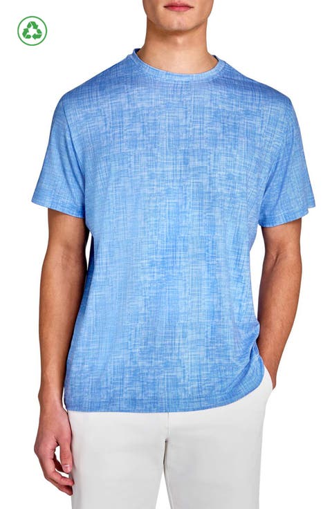 Regular Fit Chambray Recycled Performance Golf T-Shirt