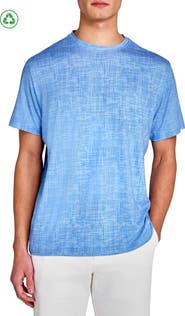 CONSTRUCT Regular Fit Chambray Recycled Performance Golf T-Shirt