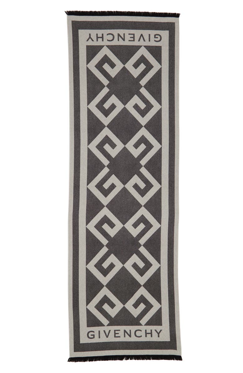 Givenchy Nouveau G Wool & Cashmere Scarf, Alternate, color, 