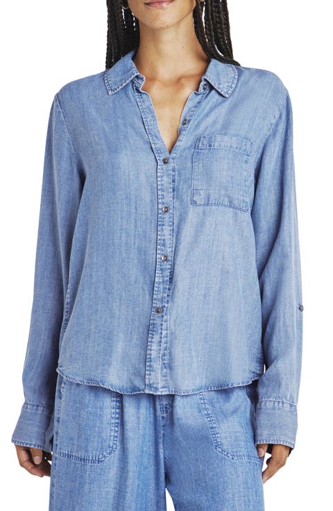 Reese Chambray Button-Up Shirt