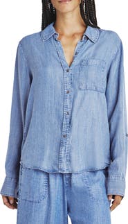 Splendid Reese Chambray Button-Up Shirt