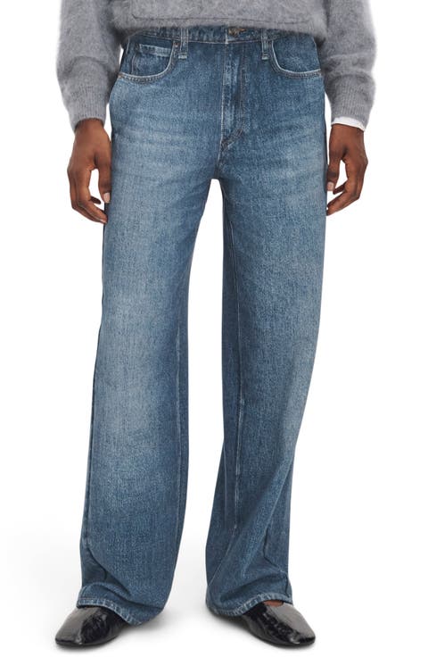 rb Miramar Pull On Wide Leg Cotton Terry Sweatpant Jeans