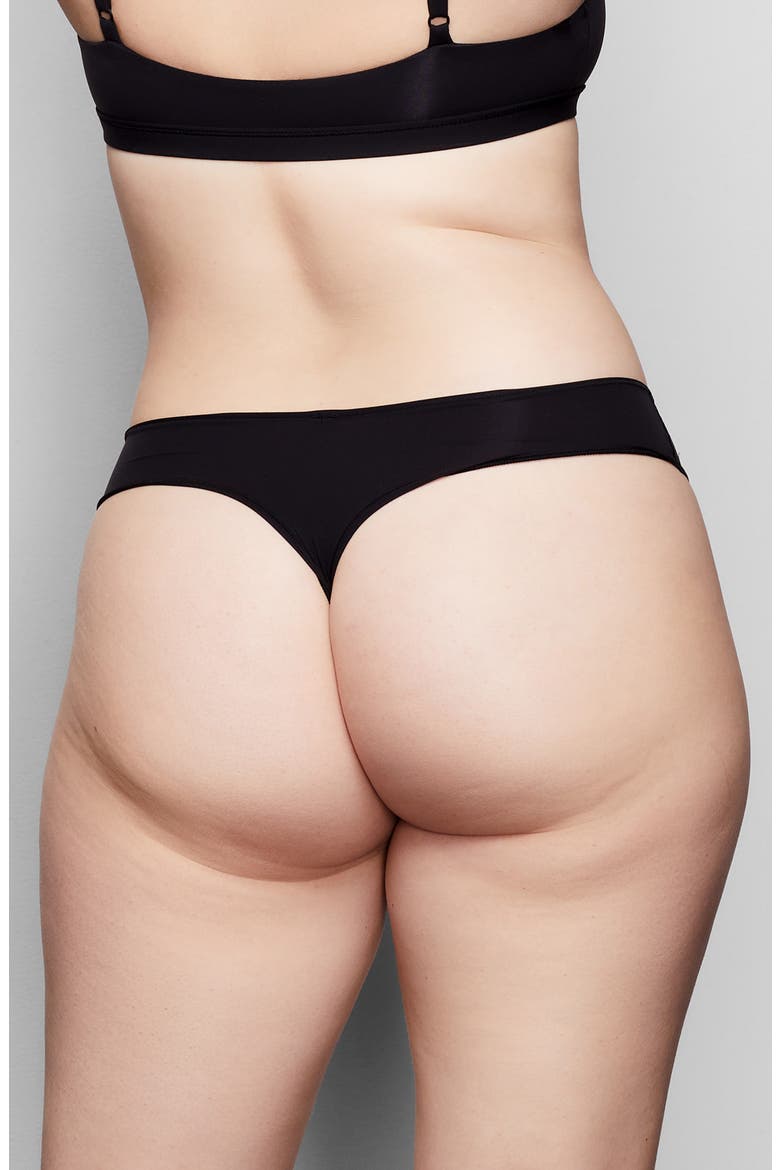 Fits Everybody Thong, Alternate, color, ONYX
