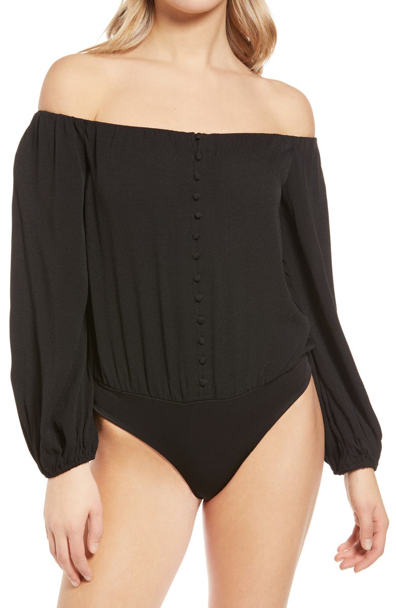 AFRM Nessa Off the Shoulder Bodysuit, Alternate, color, 