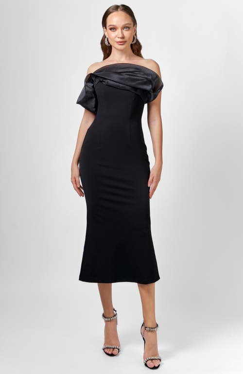 Bariano Kiarra Strapless Midi In Blue