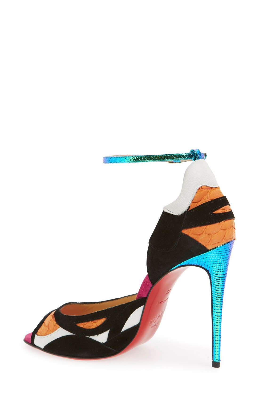 Christian Louboutin 'Discodeporte' Genuine Python Ankle Strap Pump ...