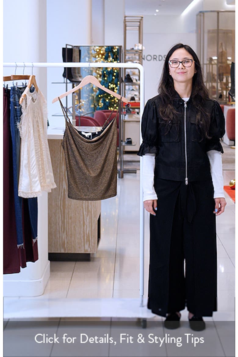 Carla Metallic Cowl Neck Camisole video