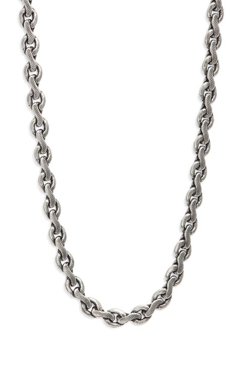 Rhapsody Flat Link Chain Necklace