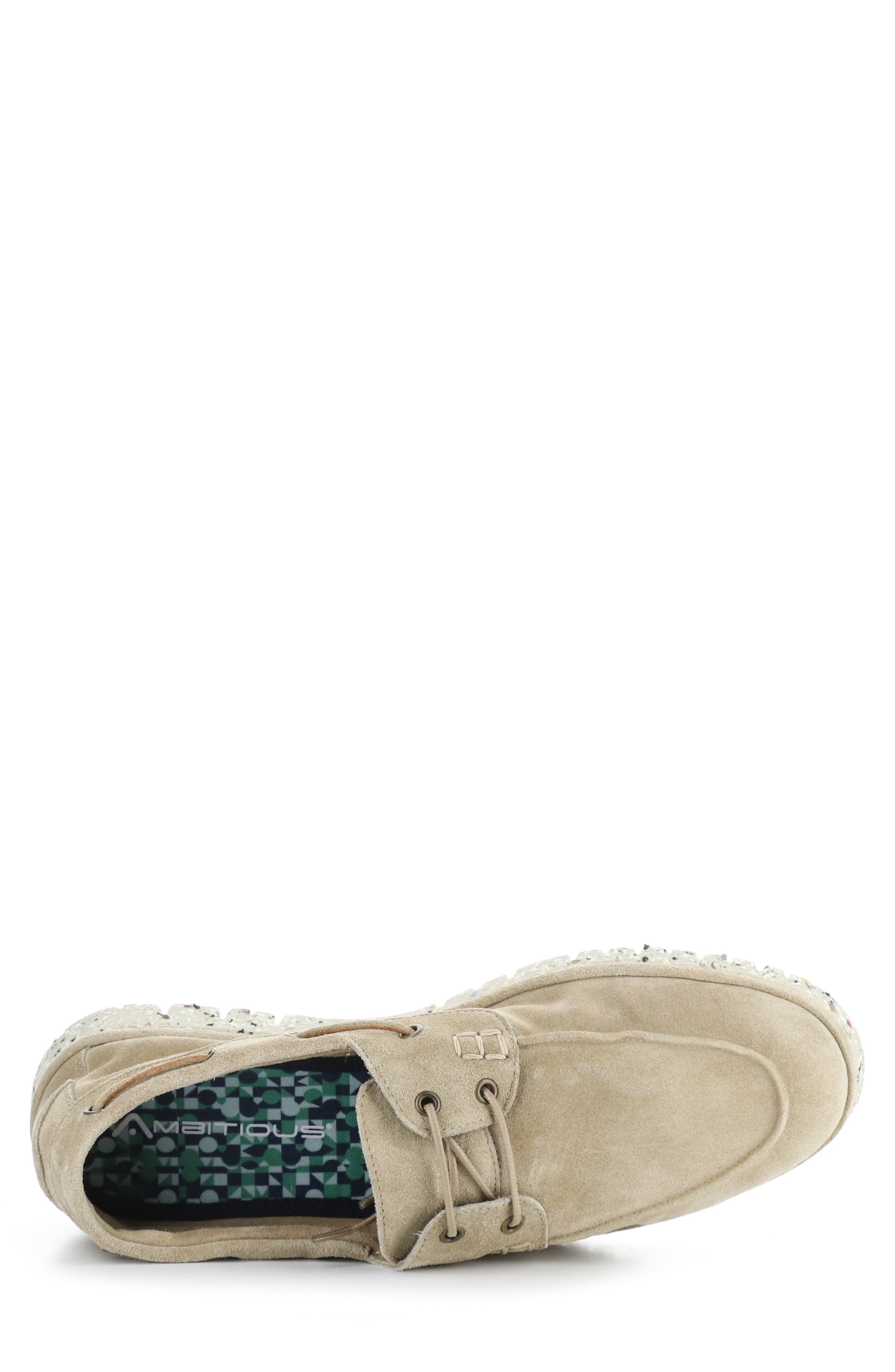 Ambitious 11910 Lug Sole Boat Shoe, Alternate, color, Sand Suede