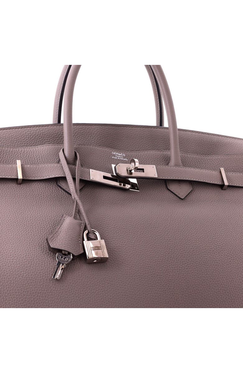 Pre-Owned Hermes Birkin Handbag Grey Togo with Palladium Hardware 40, Alternate, color, Gris Asphalte