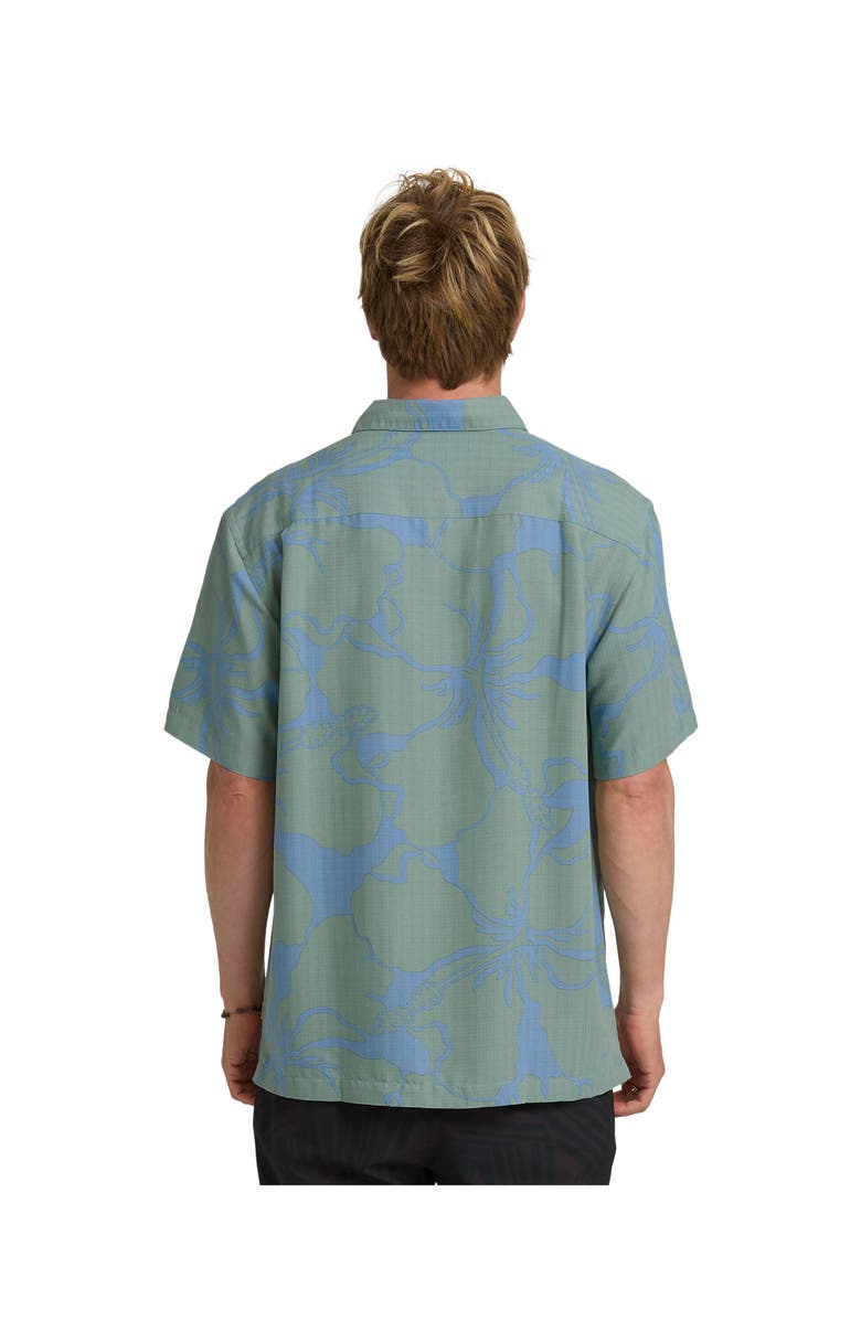 Quiksilver Waterman Bay Breeze WM SS Short Sleeve Shirt, Alternate, color, Lily Pad