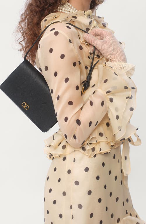 Valentino Garavani Valentinogaravani Vlogo Signature Shoulder Bag In Black