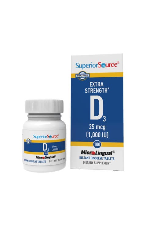 Vitamin D3 Sublingual Dissolving Tablets White