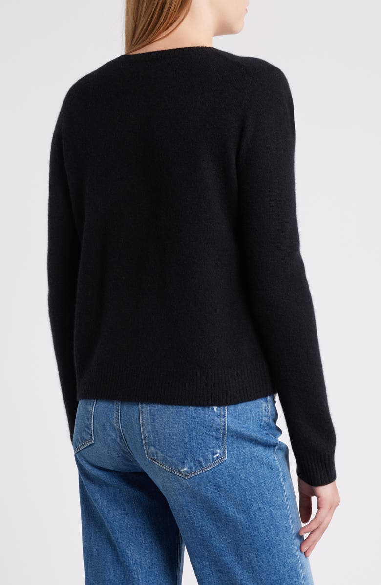 Caslon<sup>®</sup> Cashmere Crewneck Sweater, Alternate, color, Black Rock