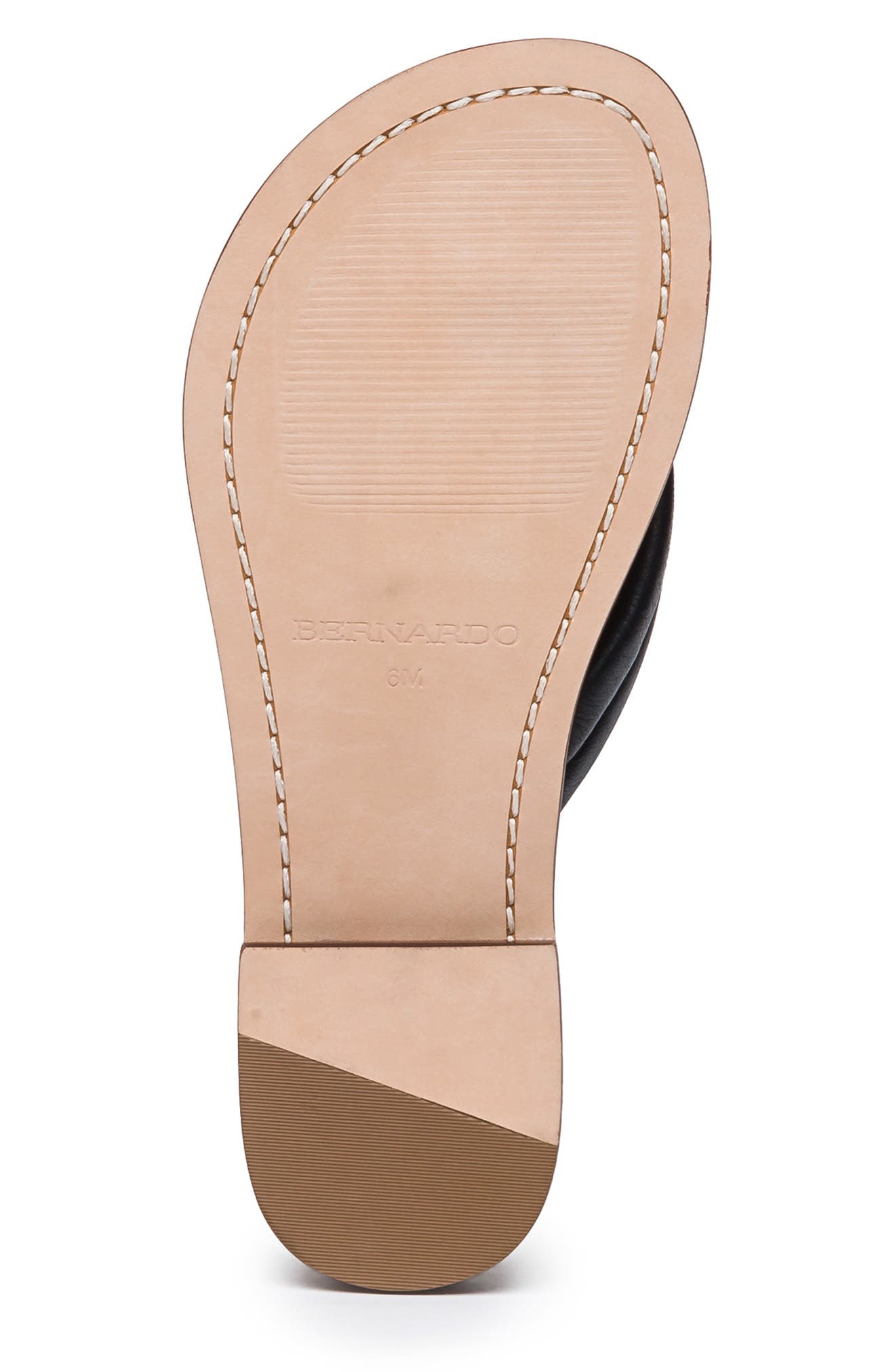 BERNARDO STUDIO Tilly Leather Flip-Flop Sandal, Alternate, color, 