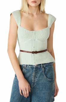 Preslee Belted Sweater Tank