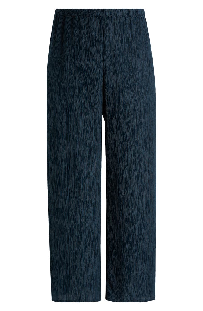 Eileen Fisher Wide Leg Crinkle Pants, Alternate, color, 