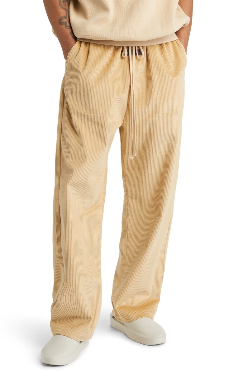 Fear of God Essentials Relaxed Cotton Corduroy Trousers, Main, color,