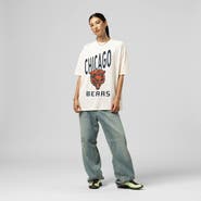 Mitchell & Ness Women's Mitchell & Ness  Cream Chicago Bears Logo Rise Boyfriend T-Shirt
