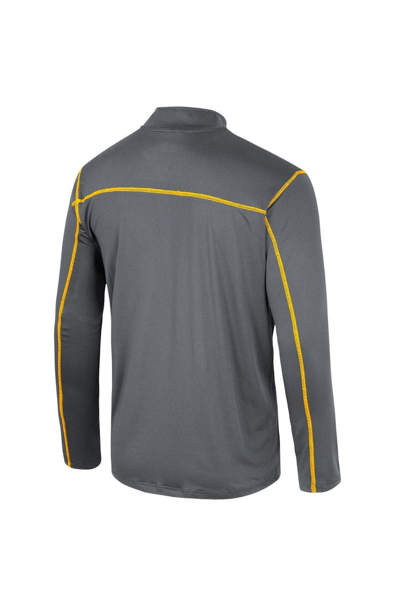 COLOSSEUM Men's Colosseum Black Iowa Hawkeyes Cameron Quarter-Zip Windshirt, Alternate, color, 