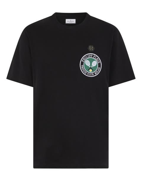 Round Neck T-Shirt Patch Tennis Men