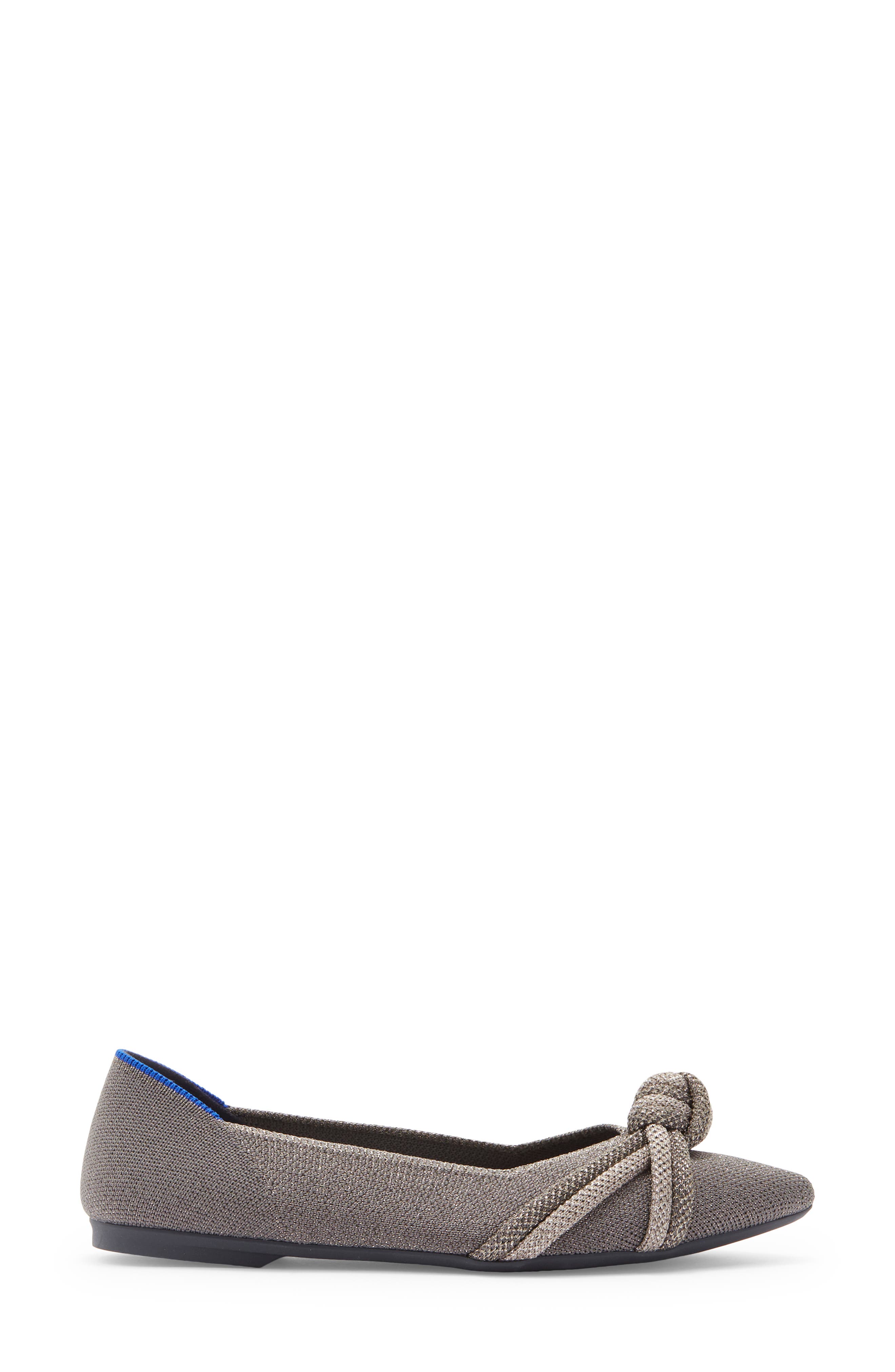 Pointed Toe Knot Flat, Alternate, color, SILVER MIX