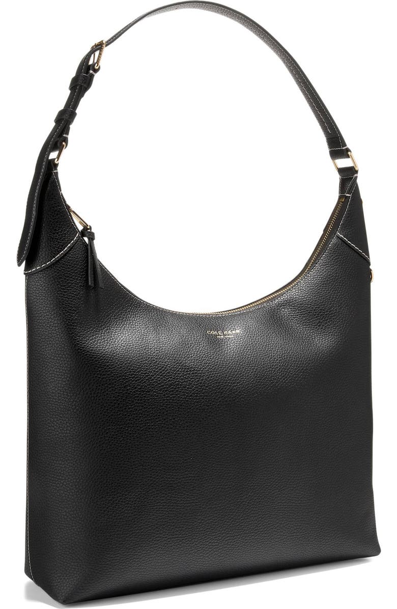 Cole Haan Florence Hobo Shoulder Bag, Alternate, color, Black