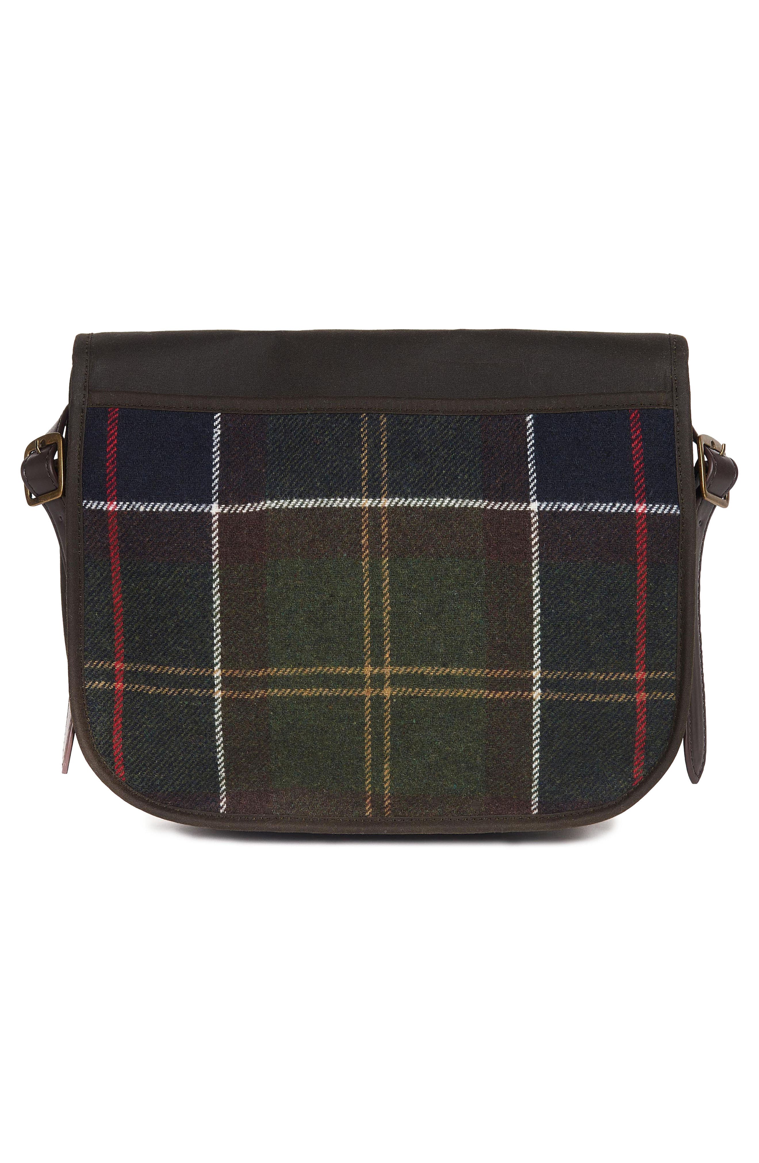 Barbour Whitley Tartan Plaid Wool Blend Crossbody Bag, Alternate, color, 