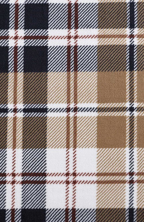 Eddie Bauer Trailhead Plaid Throw Blanket In Dark Beige