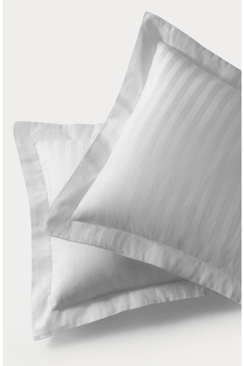 Stripe Sateen Sham Set, Alternate, color, GREY