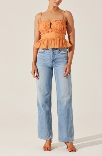 Sylan Plissé Peplum Camisole