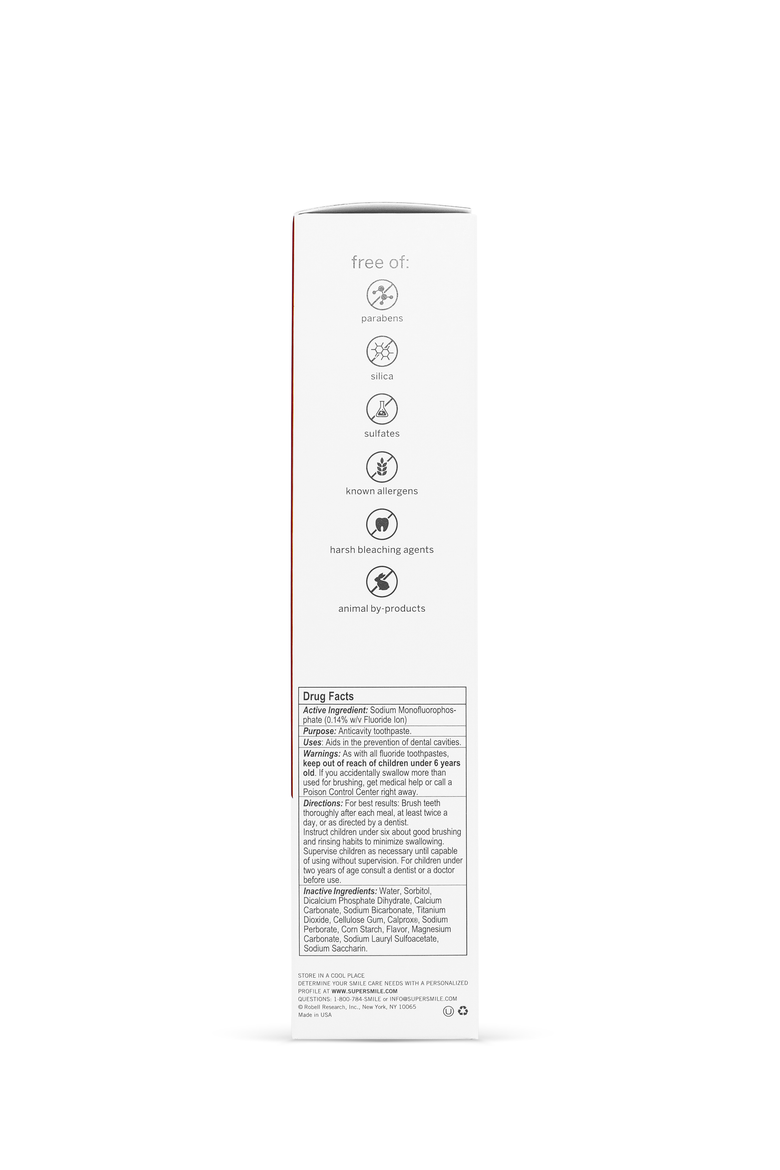 Professional Whitening Toothpaste with Fluoride, Alternate, color, White