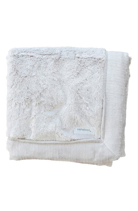 Faux Fur Recieving Blanket (Baby)
