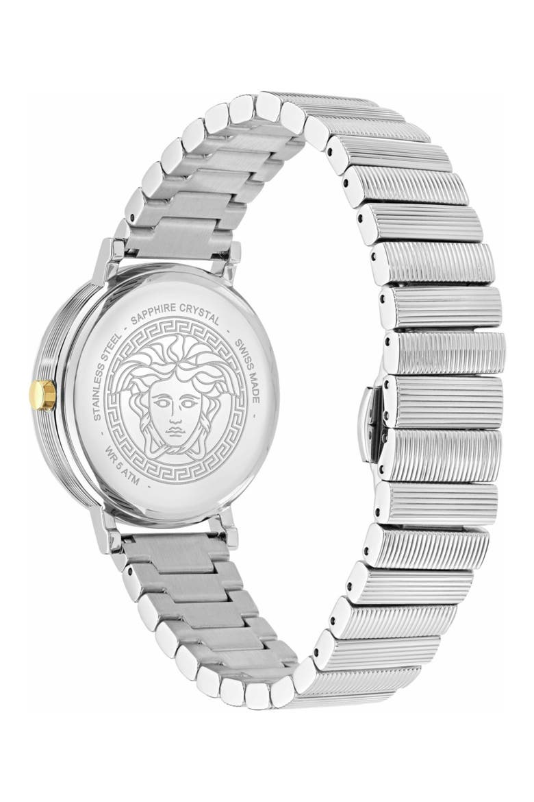 V-Libra Bracelet Watch, 35mm, Alternate, color, BLACK/ STAINLESS STEEL