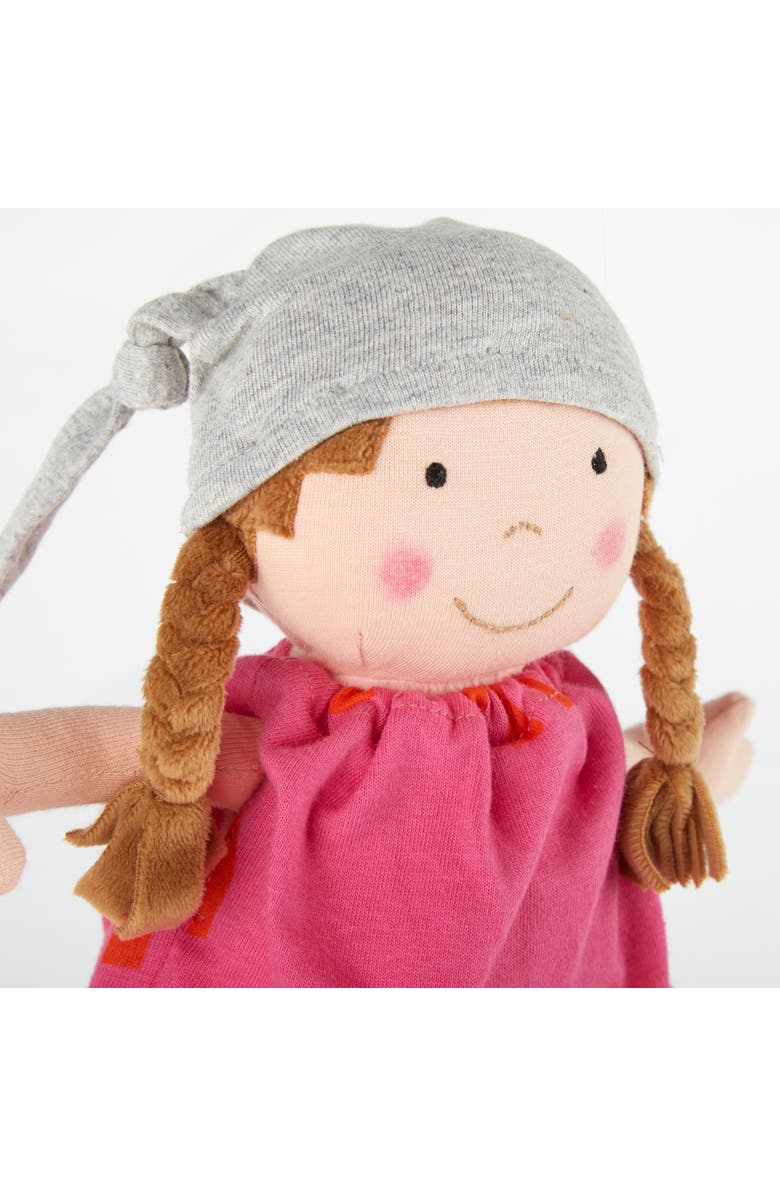 sigikid Plush Doll with Pink Outfit, Alternate, color, Multicolored