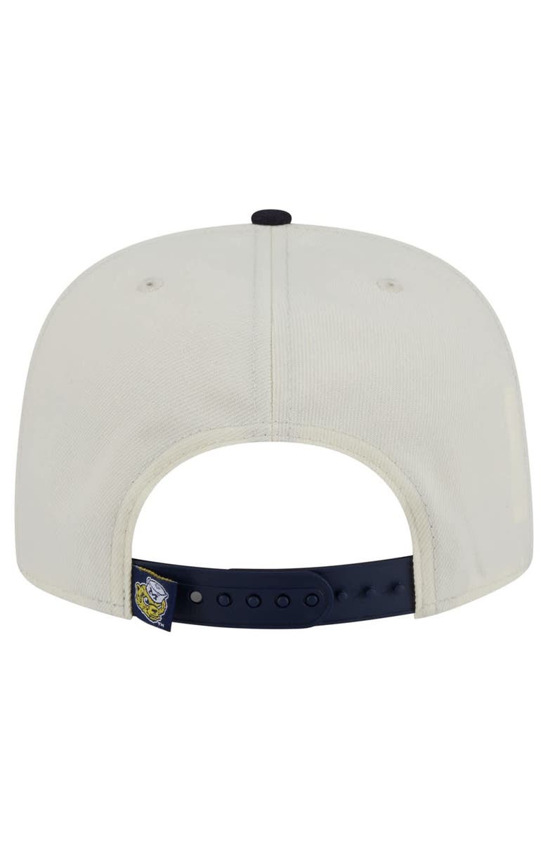 New Era Men's New Era White Michigan Wolverines Collegiate 9FIFTY A-Frame Snapback Hat, Alternate, color, White
