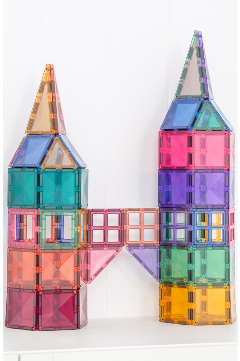 Kids' Pastel Magnetic Tiles 120-Piece Creative Pack, Alternate, color, PASTEL