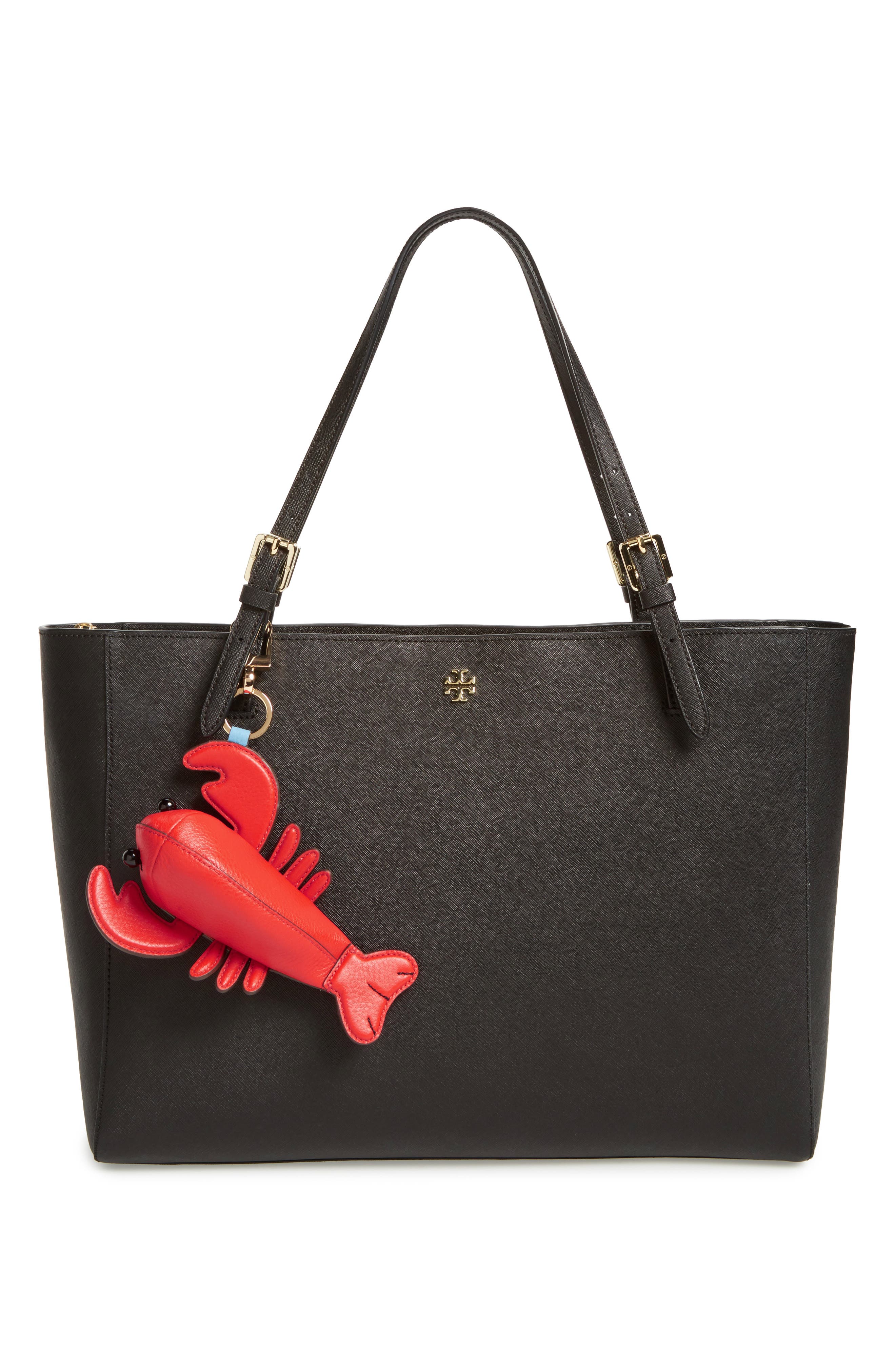 Larry Lobster Leather Bag Charm, Alternate, color, SAMBA