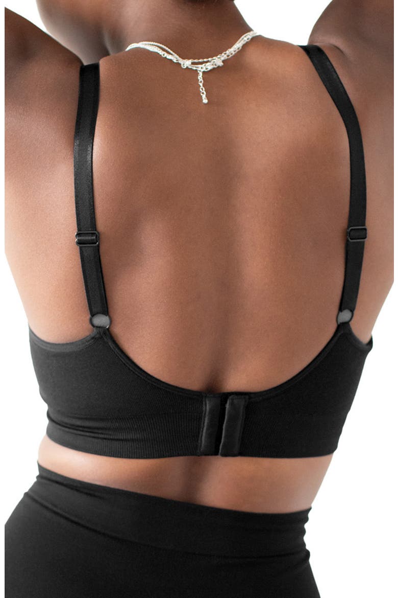 Nellie Sublime Wireless Bra, Alternate, color, BLACK
