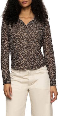 Sanctuary Mesh Button-Down Shirt