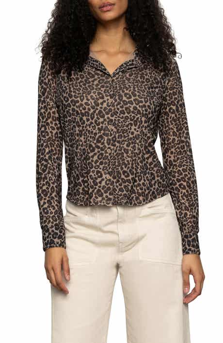 Sanctuary Mesh Button-Down Shirt