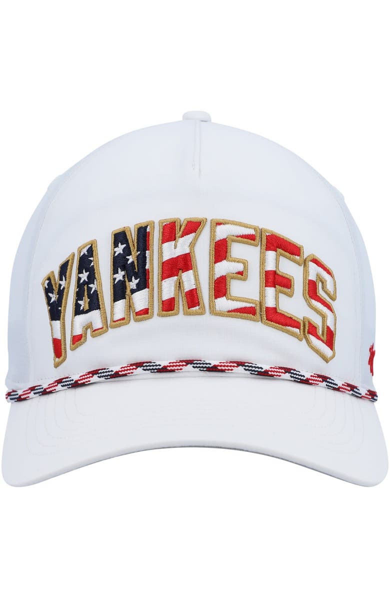 '47 Men's '47 White New York Yankees Flag Flutter Hitch Snapback Hat, Alternate, color, 