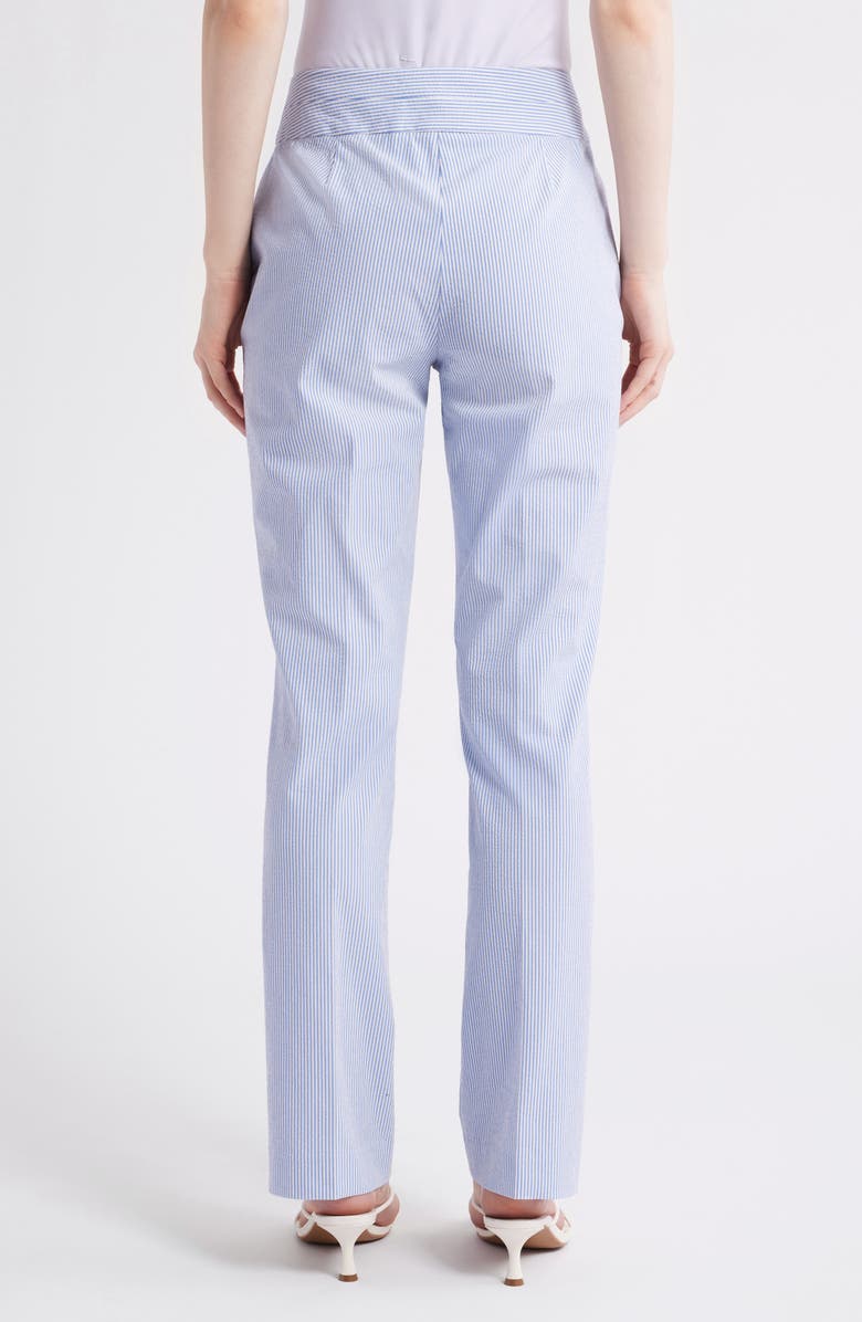 Tahari ASL Stripe Bootcut Seersucker Pants, Alternate, color,
