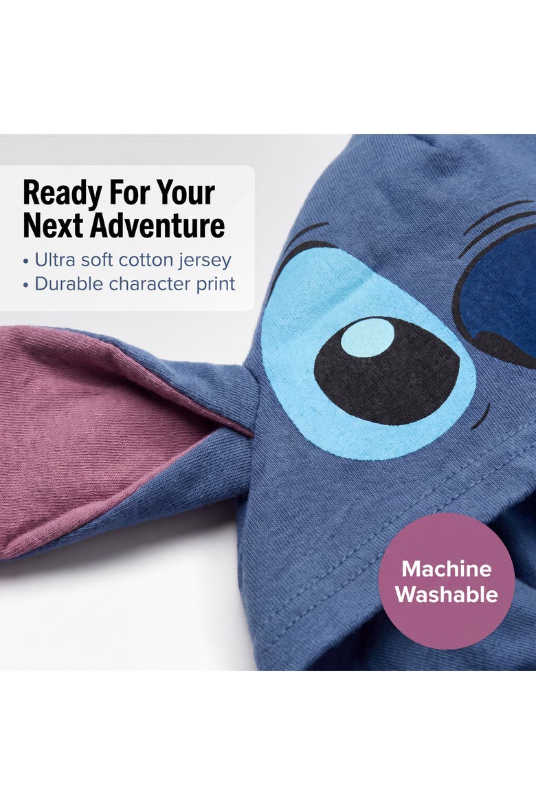 Lilo & Stitch Hooded T-Shirt, Alternate, color, Stitch Blue