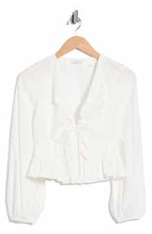 Yara Long Sleeve Peplum Top