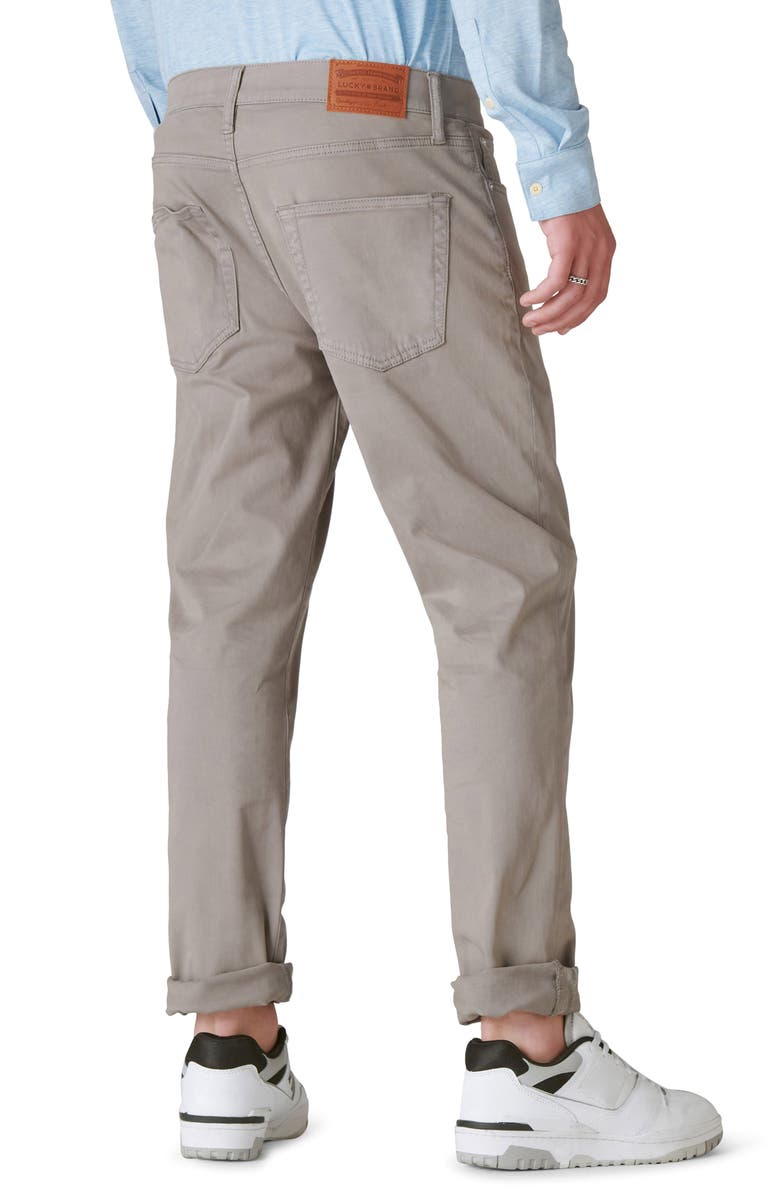 Lucky Brand 410 Athletic Stretch Cotton Five Pocket Pants, Alternate, color, Brushed Nickel