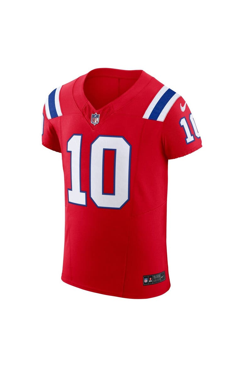 Men's Nike Mac Jones Red New England Patriots Alternate Vapor F.U.S.E. Elite Jersey, Alternate, color, Red