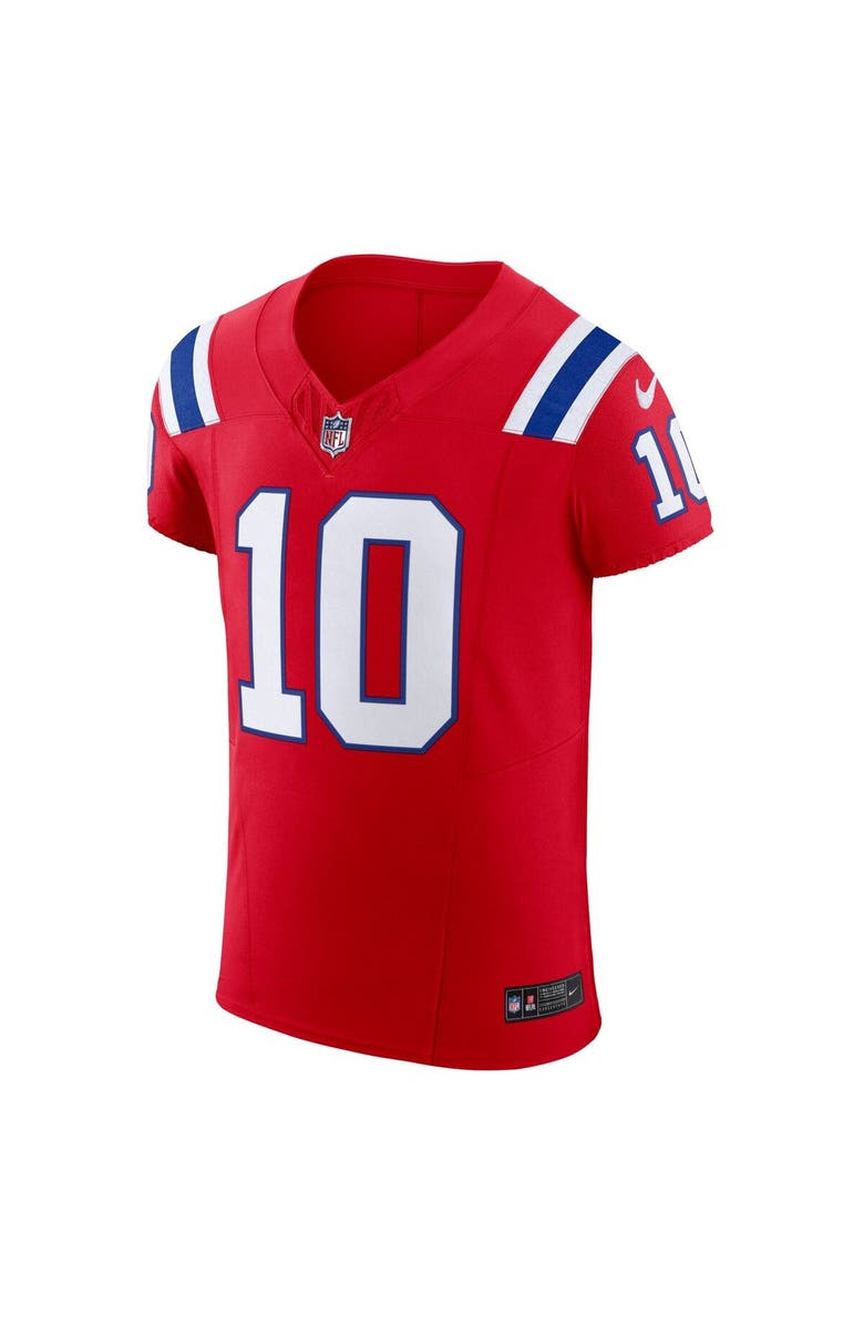 Nike Men's Nike Mac Jones Red New England Patriots Alternate Vapor F.U.S.E. Elite Jersey, Alternate, color,