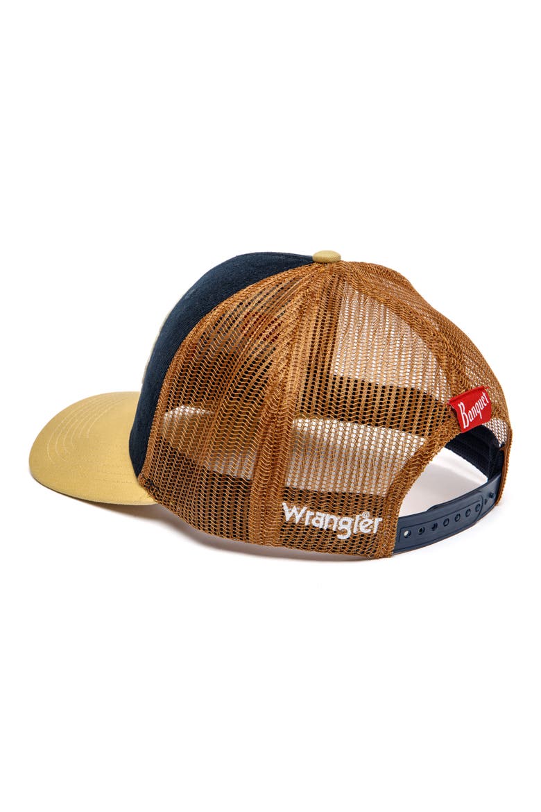 Heritage Embroidered Trucker Hat, Alternate, color, NAVY