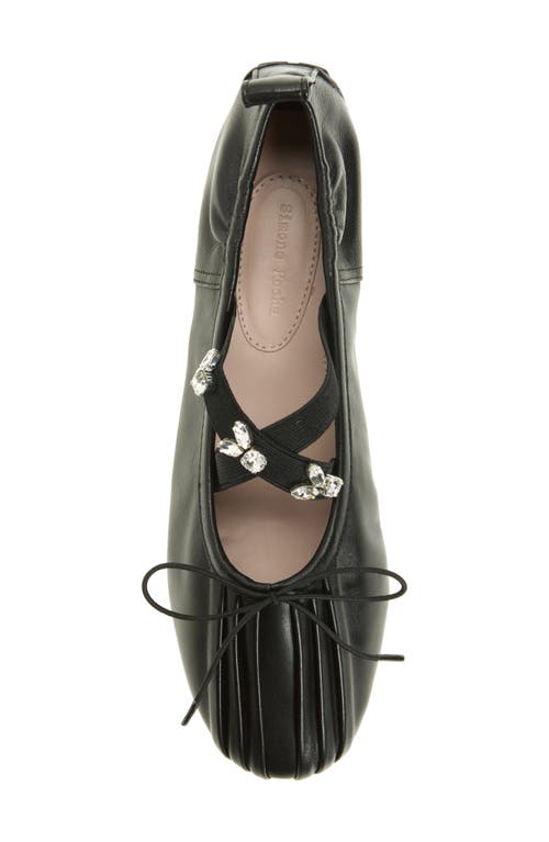 Simone Rocha Crystal Embellished Mary Jane Ballerina Flat In Multi